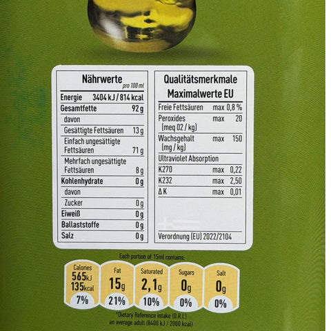 Marbacher Ölmühle Olivenöl extra nativ aus Griechenland 5L