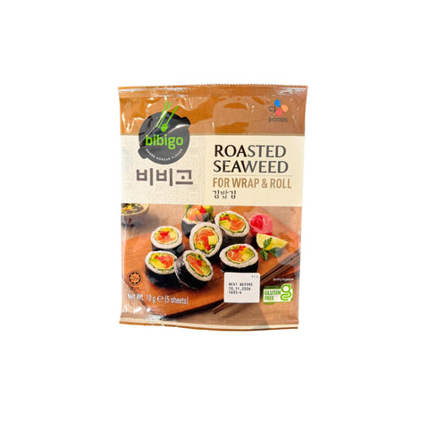 Bibigo Premium Noriblätter Geröstete Seetangblätter 10g