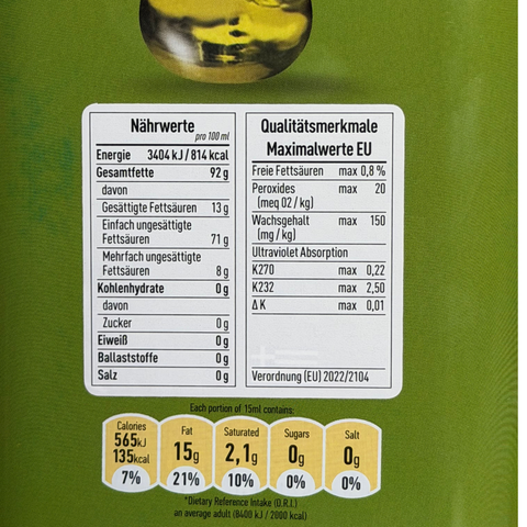 Marbacher Ölmühle Olivenöl extra nativ aus Griechenland 5L