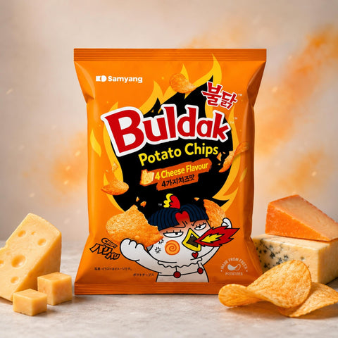 Samyang Buldak Chips Quattro Cheese 55g