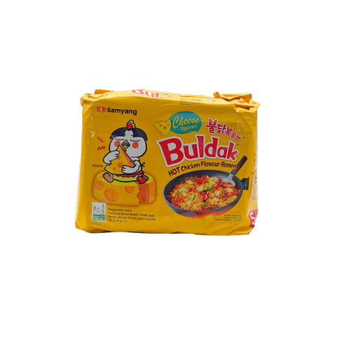 Samyang Buldak Instant Nudeln Gelb Scharfes Huhn Käse Hot chicken cheese 5 x 140g