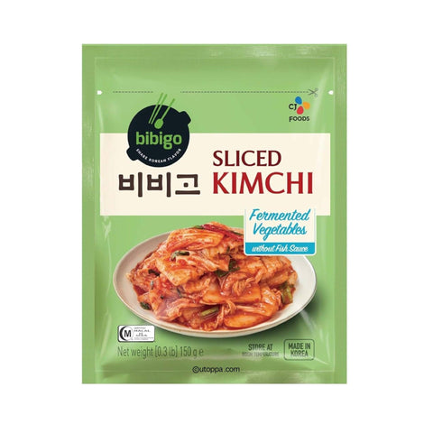 Bibigo Premium Kimchi Geschnitten 150 g - Utoppa - Lebensmittel aus aller Welt