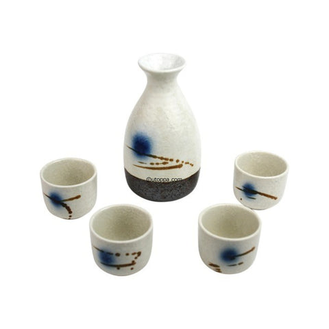 Golden Turtle Japanisches Sake Set D (Topf & 4 Becher)