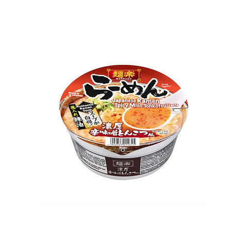 Hikari Menraku Spicy Miso Tonkotsu Premium Ramen Bowl 80g