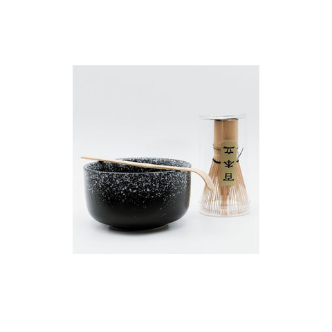 JADE TEMPLE Matcha Tee Set Porzellanschale, Bambusbesen und Bambuslöffel3