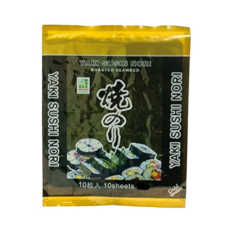 Nori Sheets Roasted Yaki Sushi Nori Gold Jhfoods 25 g 10 Sheets