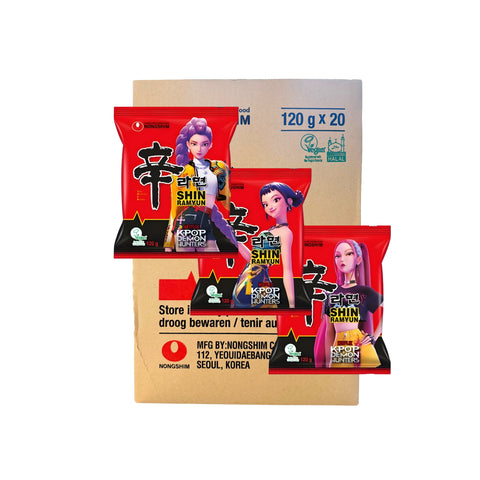 K-POP Demon Hunters Nongshim Instant Nudeln Shin Ramyun Limited Edition 20 X 120g Karton