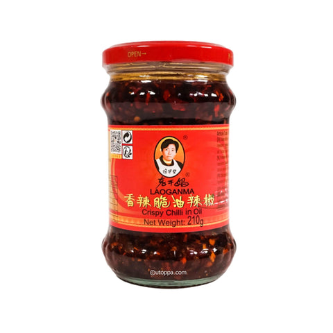 Lao Gan Ma Crispy Chili in Öl 210 g - Utoppa - Lebensmittel aus aller Welt