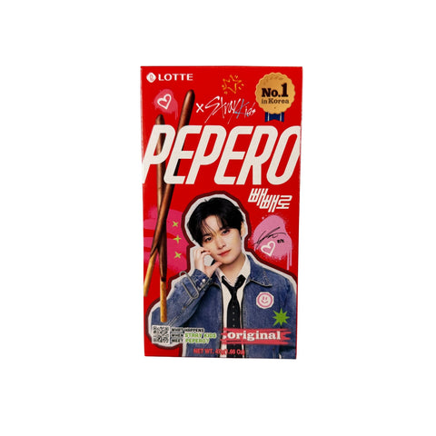 Lotte Pepero Original Schokoladen Sticks (Stray Kids Limited Edition) 32g