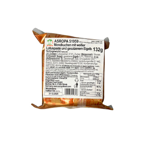 Macau HongHong Mondkuchen mit weißer Lotuspaste und gesalzenem Eigelb 132g