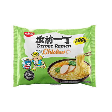 Nissin Demae Ramen Instant Nudeln Huhn 100 g - Utoppa - Lebensmittel aus aller Welt