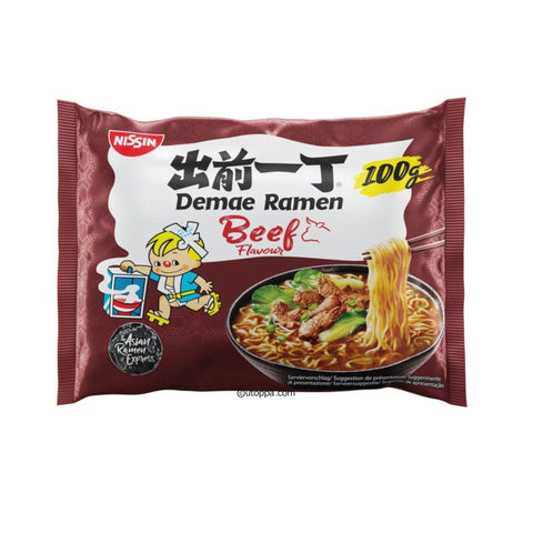 Nissin Demae Ramen Instant Nudeln Rindfleisch 100 g - Utoppa - Lebensmittel aus aller Welt