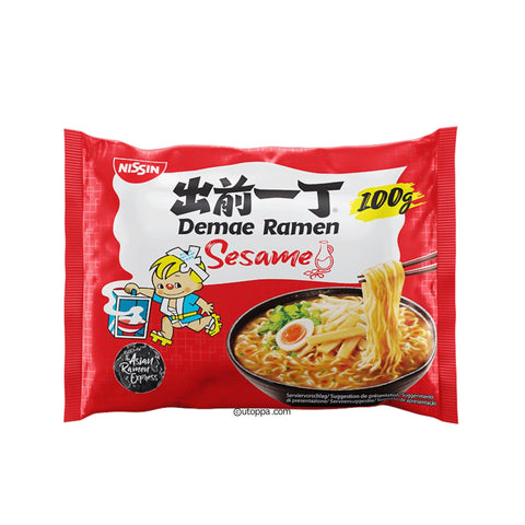 Nissin Demae Ramen Instant Nudeln Sesam 100 g - Utoppa - Lebensmittel aus aller Welt