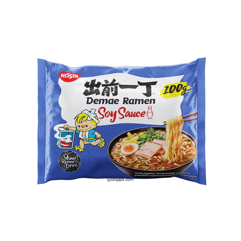 Nissin Demae Ramen Instant Nudeln Tokyo Soja 100 g - Utoppa - Lebensmittel aus aller Welt