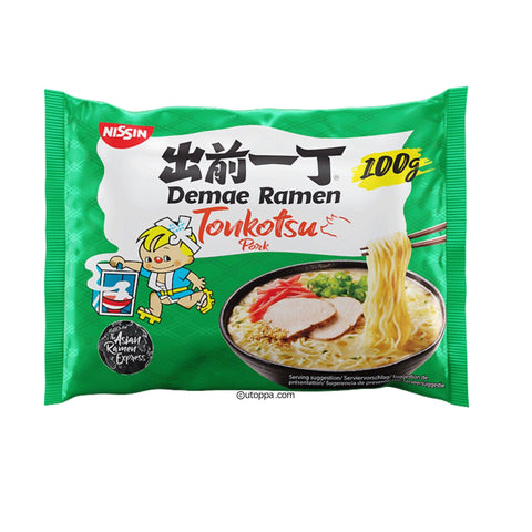 Nissin Demae Ramen Instant Nudeln Tonkotsu 100 g - Utoppa - Lebensmittel aus aller Welt