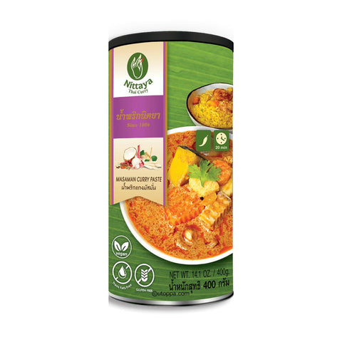 Nittaya Currypaste Massaman 400 g - Utoppa - Lebensmittel aus aller Welt