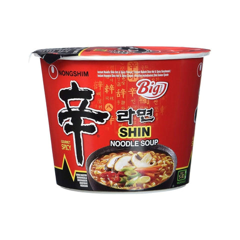 Nongshim Instantnudeln Shin Ramyun scharf Big Bowl 114 g - Utoppa - Lebensmittel aus aller Welt