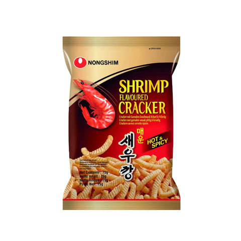 Nongshim Kräcker mit Garnelen Geschmack Scharf 75 g 