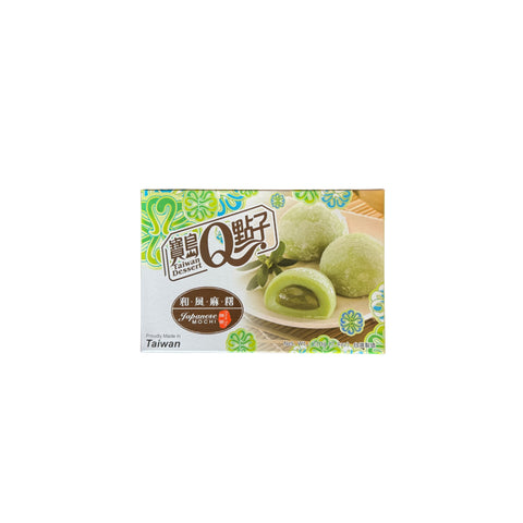 Q He Fong Reiskuchen Grüntee Mochi 210g front