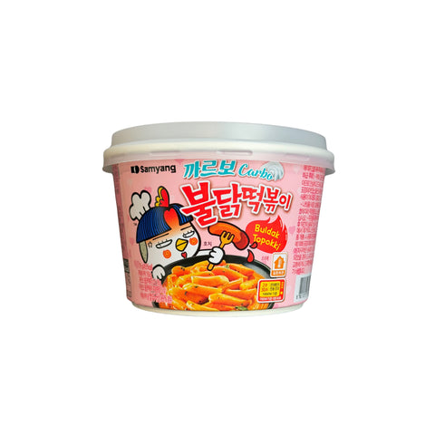 Samyang Buldak Carbonara Hot Chicken Topokki Reiskuchen 179g