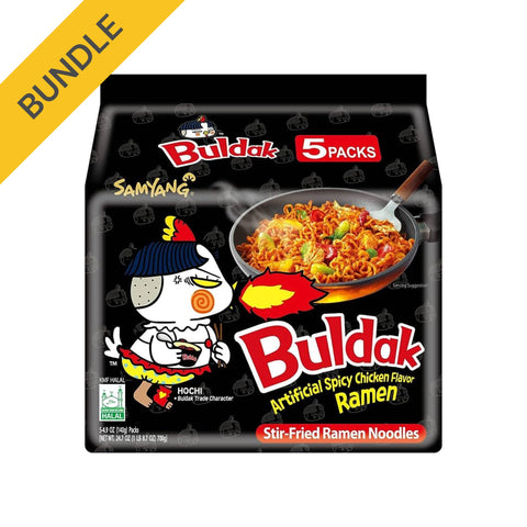 Samyang Buldak Ramen Original Scharfes Huhn Hot chicken original 5 x 140 g