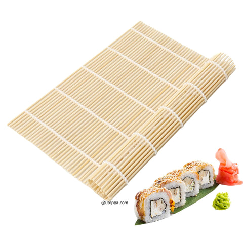 Sushimatte Bambus Weiß 21x24 cm - Utoppa - Lebensmittel aus aller Welt